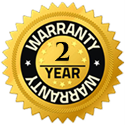 Gold badge with a scalloped edge on a black background